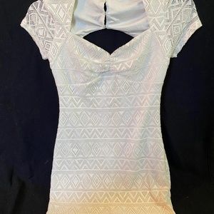 Forever 21 bodycon white dress